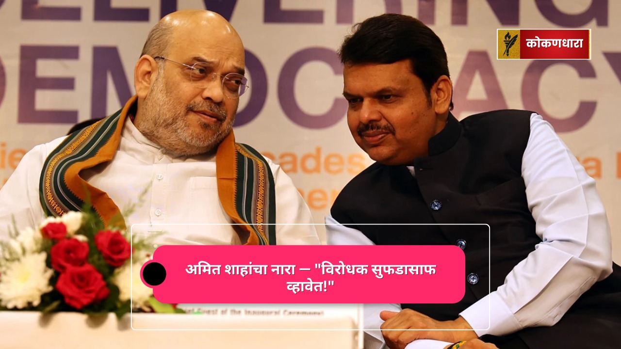 अमित शाहांचा नारा — “विरोधक सुफडासाफ व्हावेत!