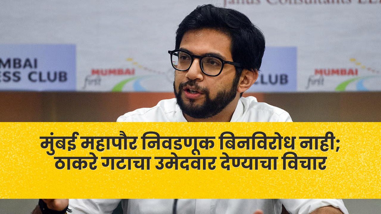 मुंबई महापौर निवडणूक बिनविरोध नाही; ठाकरे गटाचा उमेदवार देण्याचा विचार