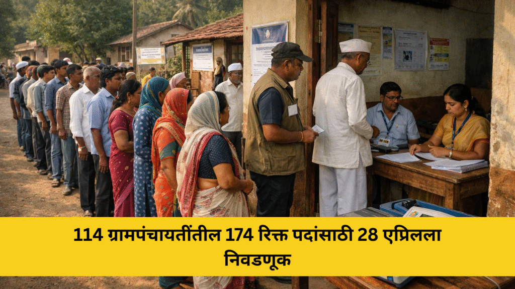 रत्नागिरीत 114 ग्रामपंचायतींतील 174 रिक्त पदांसाठी 28 एप्रिलला निवडणूक