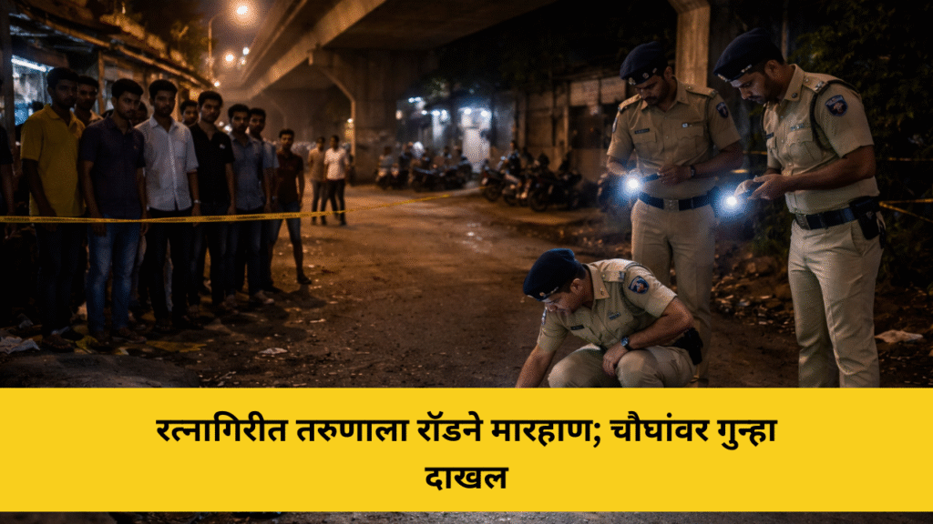 रत्नागिरीत तरुणाला रॉडने मारहाण; चौघांवर गुन्हा दाखल