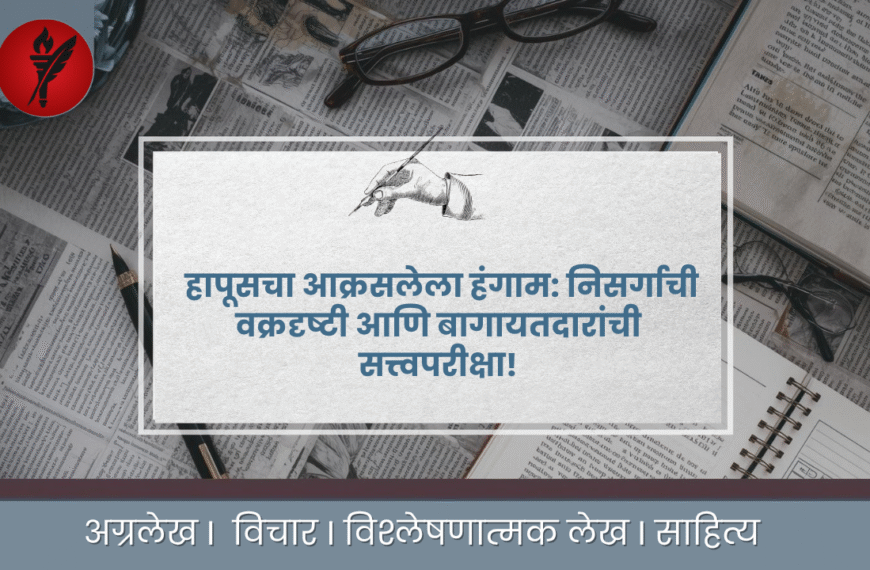 हापूसचा आक्रसलेला हंगाम: निसर्गाची वक्रदृष्टी आणि बागायतदारांची सत्त्वपरीक्षा!