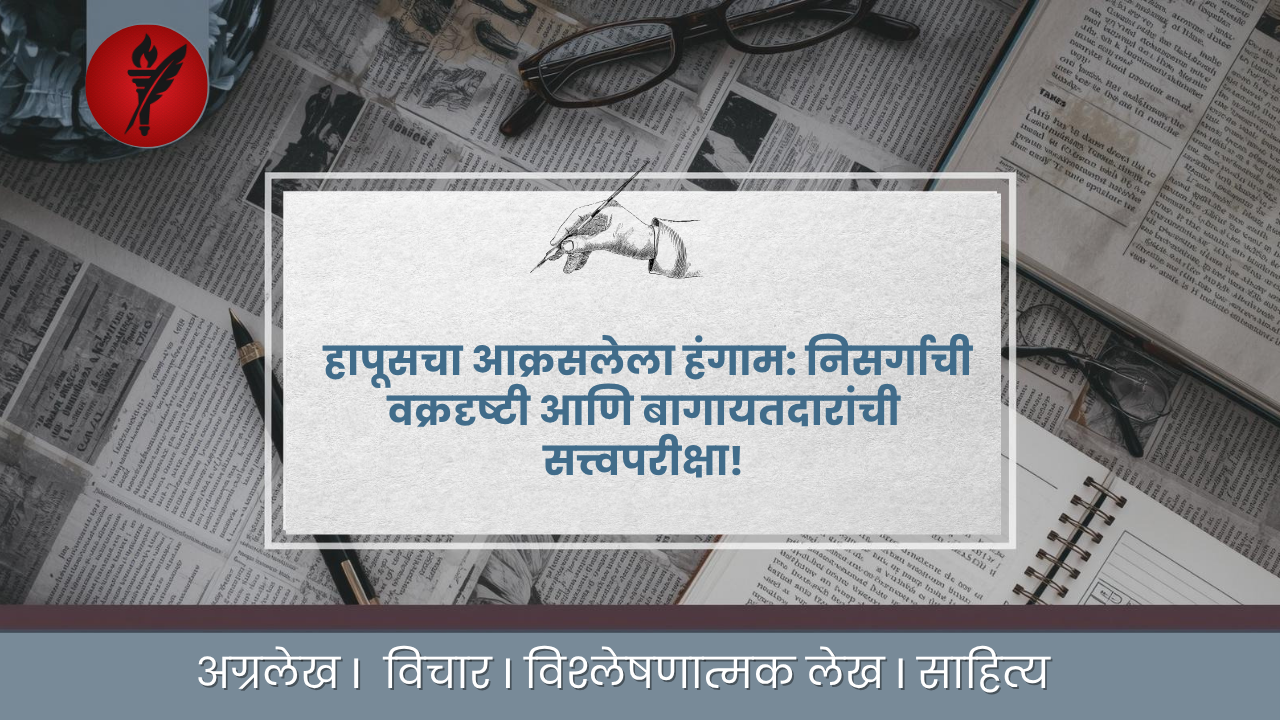 हापूसचा आक्रसलेला हंगाम: निसर्गाची वक्रदृष्टी आणि बागायतदारांची सत्त्वपरीक्षा!