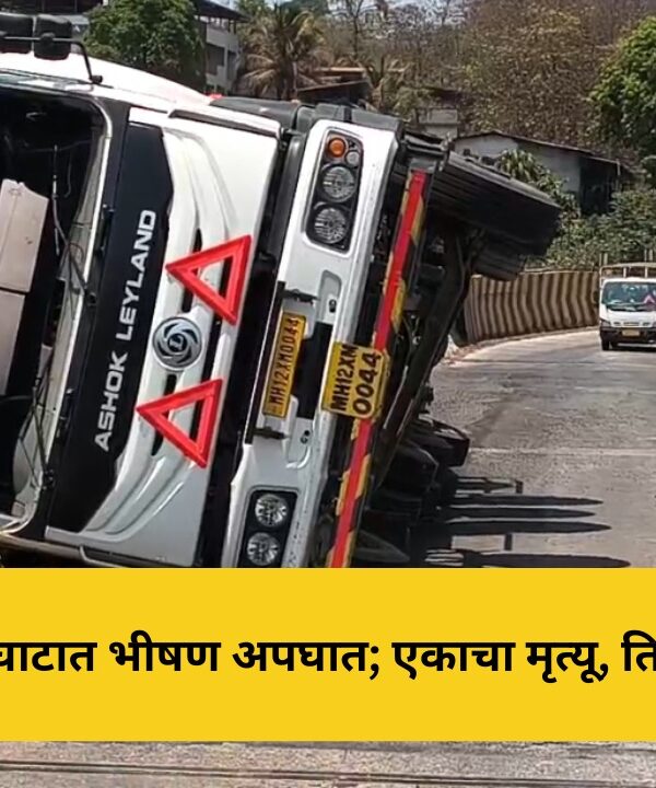 परशुराम घाटात भीषण अपघात; एकाचा मृत्यू, तिघे जखमी