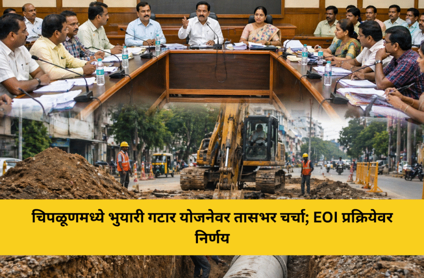 चिपळूणमध्ये भुयारी गटार योजनेवर तासभर चर्चा; EOI प्रक्रियेवर निर्णय