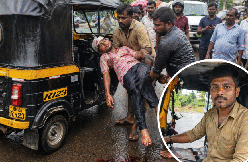 रत्नागिरीत माणुसकीचे दर्शन: रक्ताच्या थारोळ्यात पडलेल्या तरुणासाठी रिक्षाचालक बनला ‘देवदूत’
