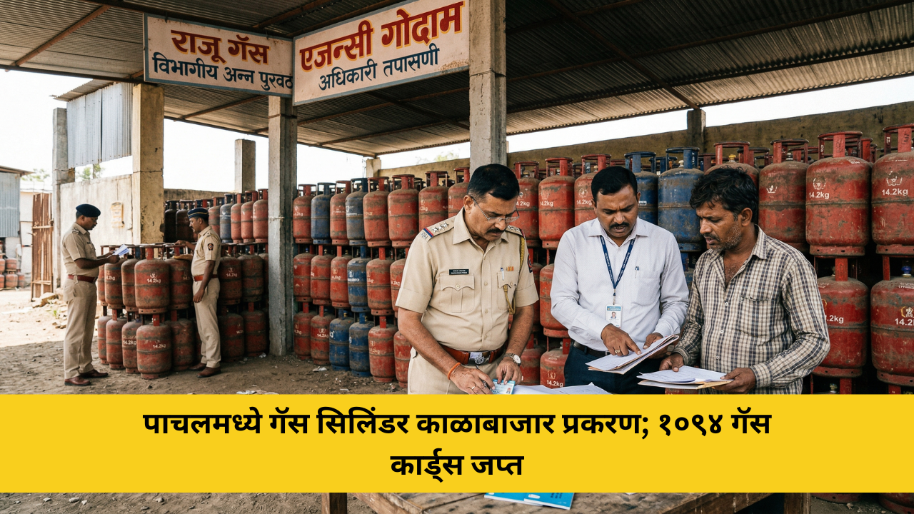 कोकणची बातमी 36 पाचलमध्ये गॅस सिलिंडर काळाबाजार प्रकरण उघड; १०९४ गॅस कार्ड्स जप्त