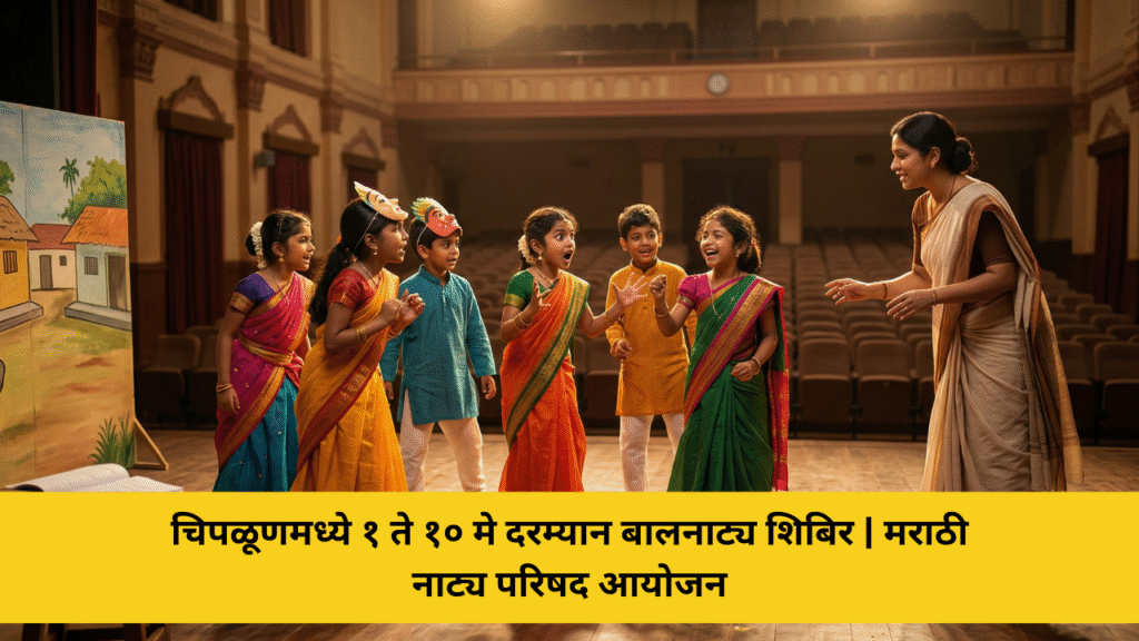 आखिल भारतीय मराठी नाट्य परिषद शाखा चिपळूणतर्फे १ ते १० मे दरम्यान बालनाट्य शिबिर 1 चिपळूणमध्ये १ ते १० मे दरम्यान बालनाट्य शिबिर | मराठी नाट्य परिषद आयोजन
