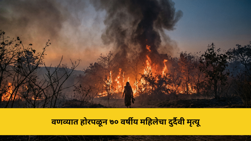 वणव्यात होरपळून ७० वर्षीय महिलेचा दुर्दैवी मृत्यू