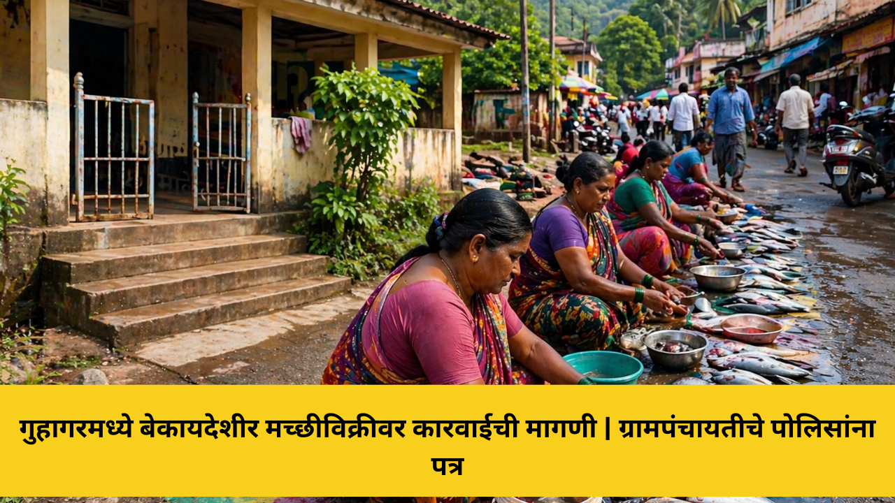 गुहागरमध्ये बेकायदेशीर मच्छीविक्रीवर कारवाईची मागणी | ग्रामपंचायतीचे पोलिसांना पत्र