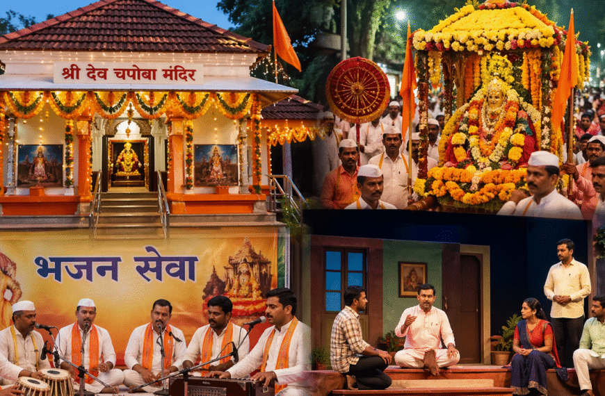 वेसुर्ले ग्रामदैवत श्री देव चपोबा मंदिराचा वर्धापन दिन सोहळाभक्ती, संस्कृती आणि ‘अकल्पित’ नाटकाचा अप्रतिम संगम